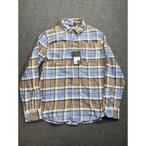 Alpine‎ design men's medium flannel shirt Mount Evans Smoky Slate NWT 26153